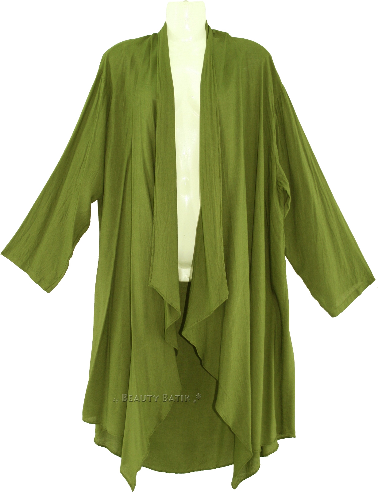 Women Lagenlook Duster Plus Size Long Coverup Jacket 1X 2X 18 20