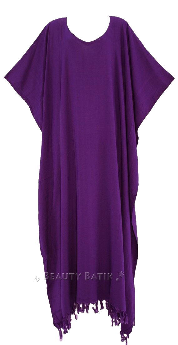 BeautyBatik Women Caftan Kaftan Loungewear Maxi Plus Size Long Dress 1X 2X 3X - 第 6/11 張圖片