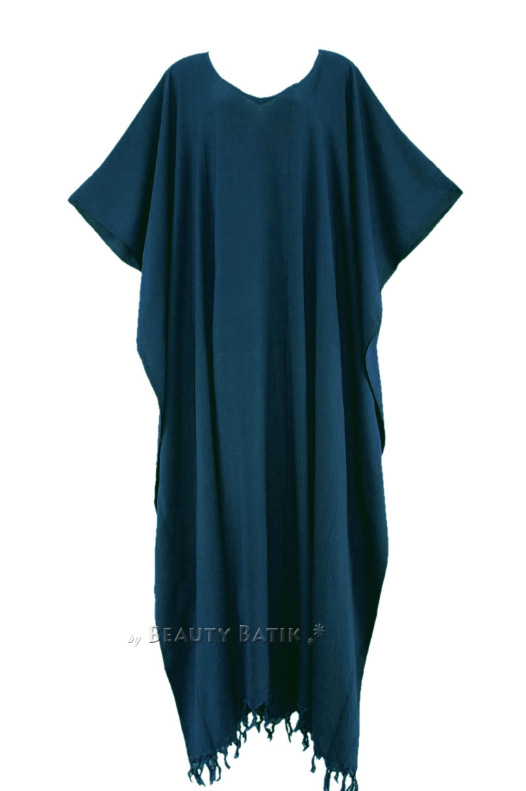 BeautyBatik Women Caftan Kaftan Loungewear Maxi Plus Size Long Dress 1X 2X 3X - 第 9/11 張圖片