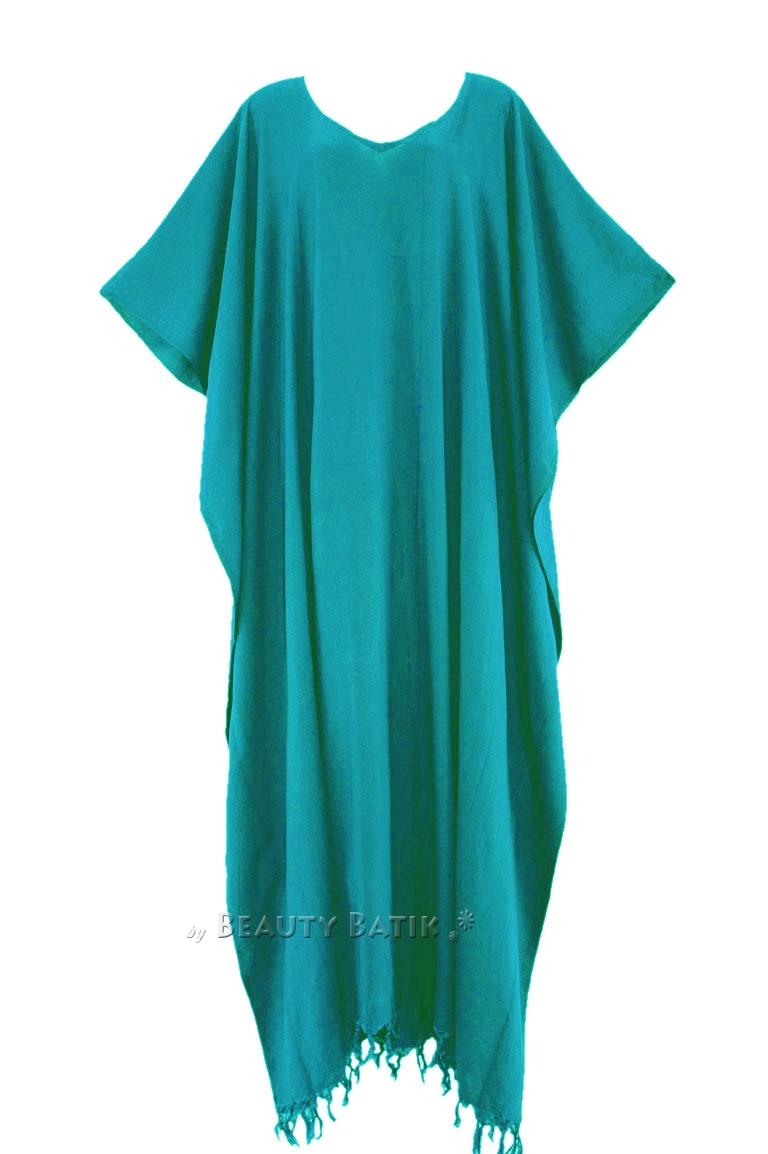 BeautyBatik Women Caftan Kaftan Loungewear Maxi Plus Size Long Dress 1X 2X 3X - 第 8/11 張圖片