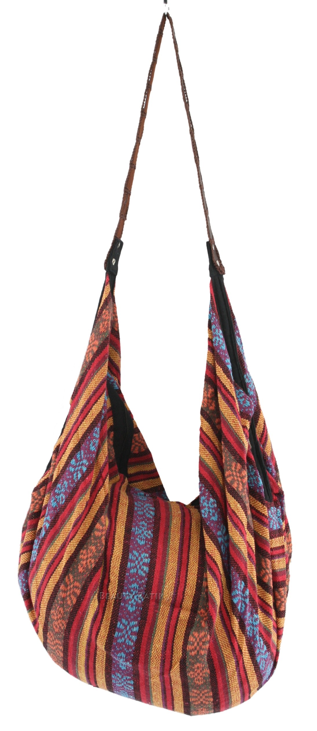 Boho Knitted Cotton Hobo Tote BAG Multicoloured eBay