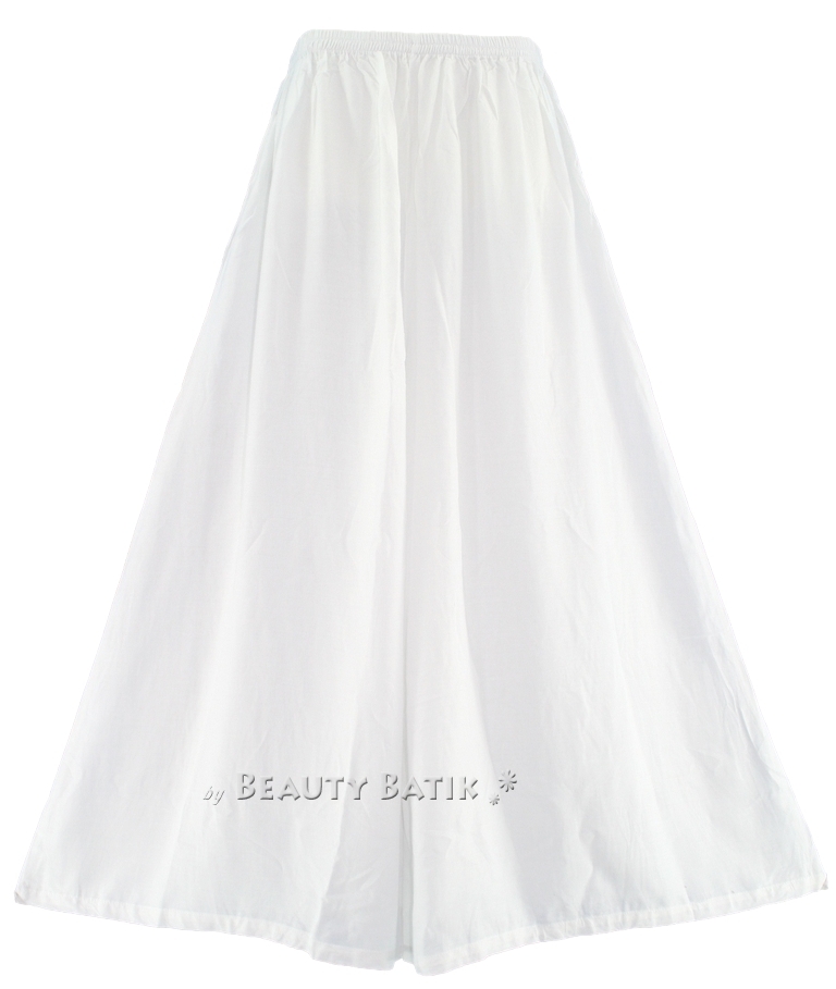 white wide leg palazzo pants
