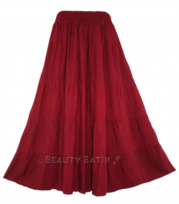 maroon net skirt