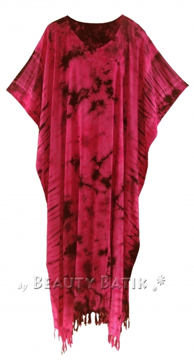 thumbnail image 2 of Beautybatik Women's Tie Dye Kaftan Dress - Plus Size Bohemian Maxi 2 of 14